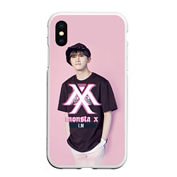 Чехол iPhone XS Max матовый Monsta X: I'm, цвет: 3D-белый