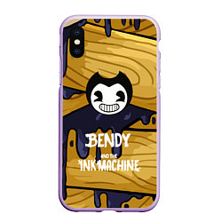 Чехол iPhone XS Max матовый Bendy and the Ink Machine, цвет: 3D-сиреневый