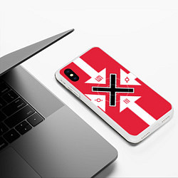 Чехол iPhone XS Max матовый 30 STM Symbols, цвет: 3D-белый — фото 2