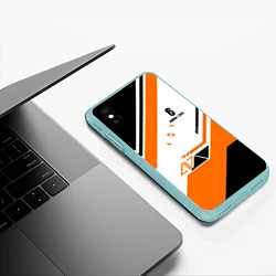 Чехол iPhone XS Max матовый R6S: Asimov Orange Style, цвет: 3D-мятный — фото 2