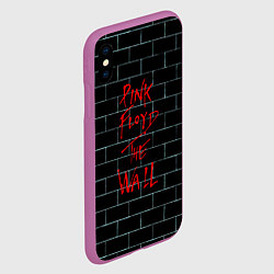 Чехол iPhone XS Max матовый Pink Floyd: The Wall, цвет: 3D-фиолетовый — фото 2