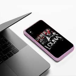 Чехол iPhone XS Max матовый The best of Louna, цвет: 3D-сиреневый — фото 2