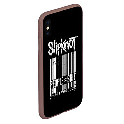 Чехол iPhone XS Max матовый Slipknot: People Shit, цвет: 3D-коричневый — фото 2