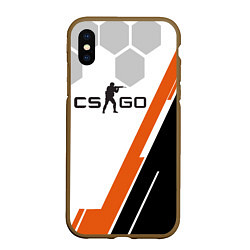 Чехол iPhone XS Max матовый CS:GO Sport Series, цвет: 3D-коричневый