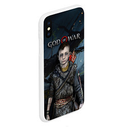 Чехол iPhone XS Max матовый God of War: Atreus, цвет: 3D-белый — фото 2