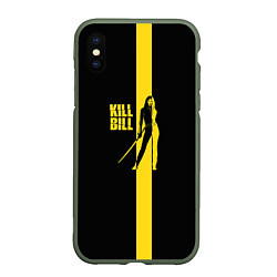 Чехол iPhone XS Max матовый Kill Bill, цвет: 3D-темно-зеленый