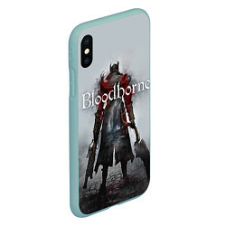 Чехол iPhone XS Max матовый Bloodborne: Hell Knight, цвет: 3D-мятный — фото 2