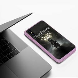 Чехол iPhone XS Max матовый Bloodborne: Shrine, цвет: 3D-сиреневый — фото 2