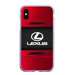 Чехол iPhone XS Max матовый Lexus Sport, цвет: 3D-светло-сиреневый