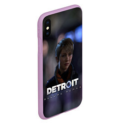 Чехол iPhone XS Max матовый Detroit: Kara, цвет: 3D-сиреневый — фото 2