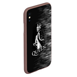 Чехол iPhone XS Max матовый Black Queen, цвет: 3D-коричневый — фото 2