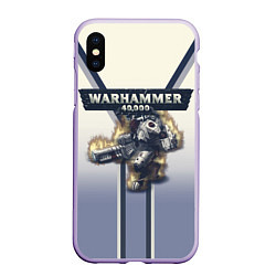 Чехол iPhone XS Max матовый Warhammer 40000: Tau Empire, цвет: 3D-светло-сиреневый