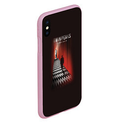 Чехол iPhone XS Max матовый Twin Peaks: Firewalk with me, цвет: 3D-розовый — фото 2