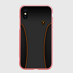 Чехол iPhone XS Max матовый Lamborghini Style, цвет: 3D-баблгам