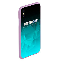 Чехол iPhone XS Max матовый Detroit: Become Human, цвет: 3D-сиреневый — фото 2