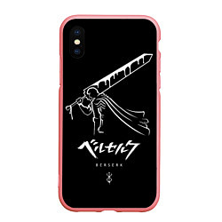 Чехол iPhone XS Max матовый Berserk Khight, цвет: 3D-баблгам