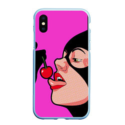 Чехол iPhone XS Max матовый Catwoman Cherry