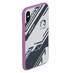 Чехол iPhone XS Max матовый Team Liquid: Grey E-Sport, цвет: 3D-фиолетовый — фото 2