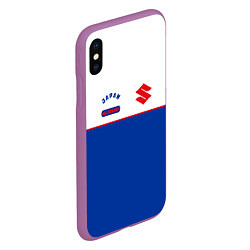 Чехол iPhone XS Max матовый Suzuki Style, цвет: 3D-фиолетовый — фото 2