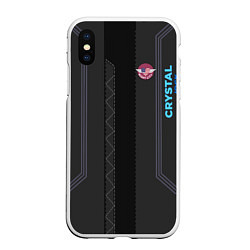 Чехол iPhone XS Max матовый Cyberpunk 2077: Crystal Jock