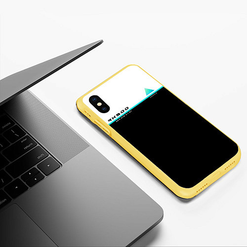 Чехол iPhone XS Max матовый Detroit: RK900 / 3D-Желтый – фото 3