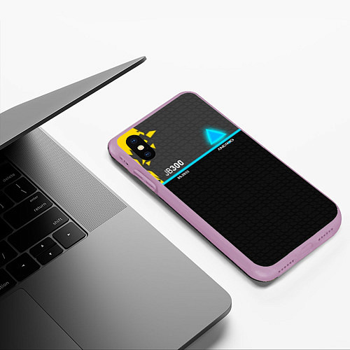 Чехол iPhone XS Max матовый JB300 Android / 3D-Сиреневый – фото 3