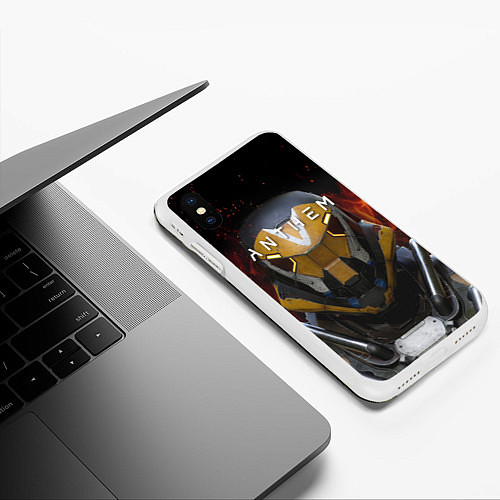 Чехол iPhone XS Max матовый ANTHEM Soldier / 3D-Белый – фото 3