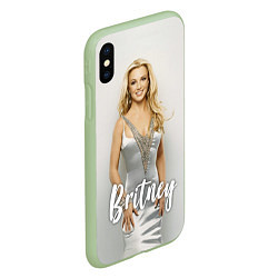 Чехол iPhone XS Max матовый Britney Spears, цвет: 3D-салатовый — фото 2