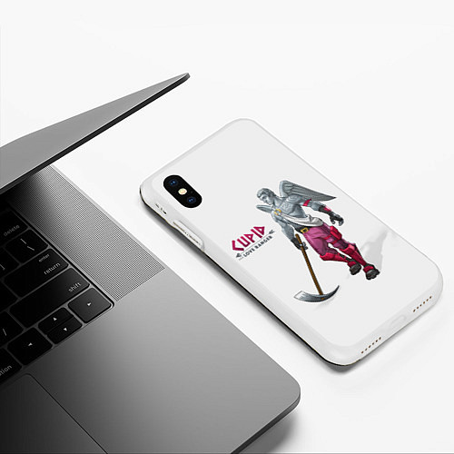 Чехол iPhone XS Max матовый Fortnite: Love Ranger / 3D-Белый – фото 3