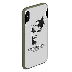 Чехол iPhone XS Max матовый XXXTentacion RIP, цвет: 3D-темно-зеленый — фото 2