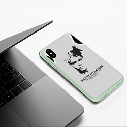 Чехол iPhone XS Max матовый XXXTentacion RIP, цвет: 3D-салатовый — фото 2