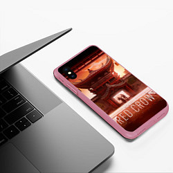 Чехол iPhone XS Max матовый R6S: Red Crow, цвет: 3D-малиновый — фото 2