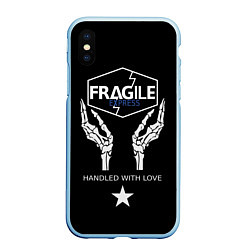 Чехол iPhone XS Max матовый Death Stranding: Fragile Express, цвет: 3D-голубой