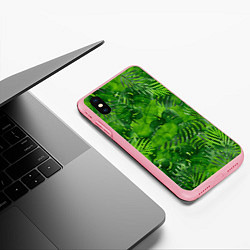 Чехол iPhone XS Max матовый Тропический лес, цвет: 3D-баблгам — фото 2