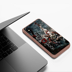 Чехол iPhone XS Max матовый God of War, цвет: 3D-коричневый — фото 2