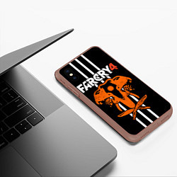 Чехол iPhone XS Max матовый Far Cry 4: Orange Elephant, цвет: 3D-коричневый — фото 2
