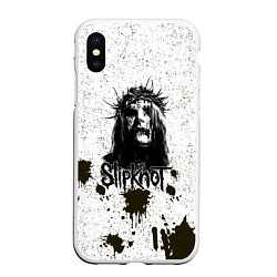 Чехол iPhone XS Max матовый Slipknot Demon, цвет: 3D-белый