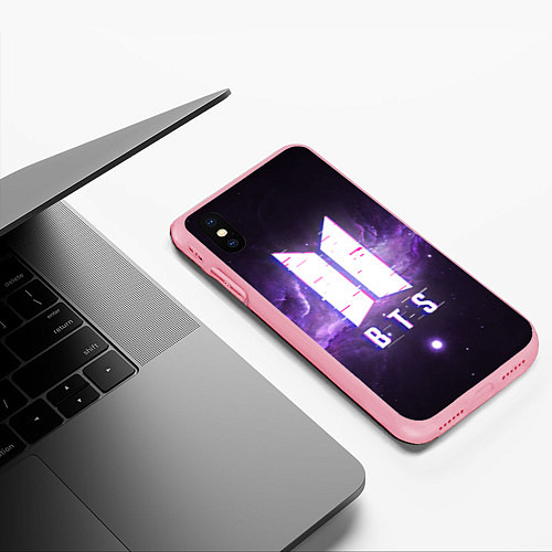 Чехол iPhone XS Max матовый BTS: Violet Space / 3D-Баблгам – фото 3