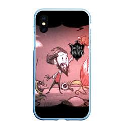 Чехол iPhone XS Max матовый Don't Starve Together, цвет: 3D-голубой