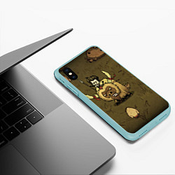Чехол iPhone XS Max матовый Wild Wilson, цвет: 3D-мятный — фото 2