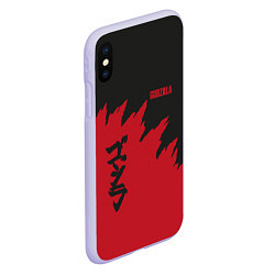 Чехол iPhone XS Max матовый Godzilla: Dark Style, цвет: 3D-светло-сиреневый — фото 2