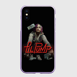 Чехол iPhone XS Max матовый Lil Pump, цвет: 3D-светло-сиреневый