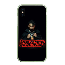 Чехол iPhone XS Max матовый Smokepurpp, цвет: 3D-салатовый