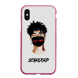 Чехол iPhone XS Max матовый Scarlxrd Man, цвет: 3D-малиновый