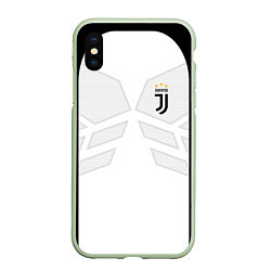 Чехол iPhone XS Max матовый JUVENTUS SPORT, цвет: 3D-салатовый