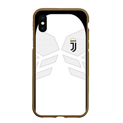 Чехол iPhone XS Max матовый JUVENTUS SPORT, цвет: 3D-коричневый