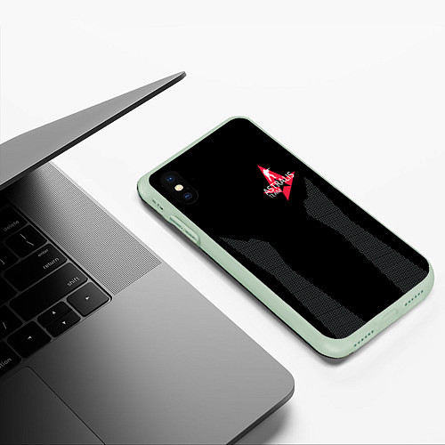 Чехол iPhone XS Max матовый ASTRALIS: THE FORM / 3D-Салатовый – фото 3