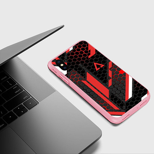 Чехол iPhone XS Max матовый CS:GO CYREX CARBON / 3D-Баблгам – фото 3