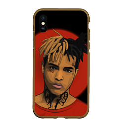 Чехол iPhone XS Max матовый XXXTentacion: Red Sun, цвет: 3D-коричневый