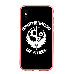 Чехол iPhone XS Max матовый Brothood of Steel, цвет: 3D-баблгам